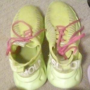 Gslmoln neon shoes pink shoe laces